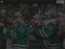Tablet Screenshot of collegehockeyinc.com